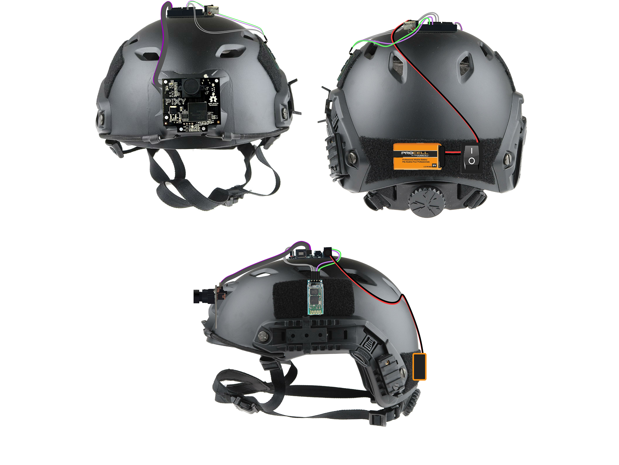 Design of the hardware concept for the experiment.