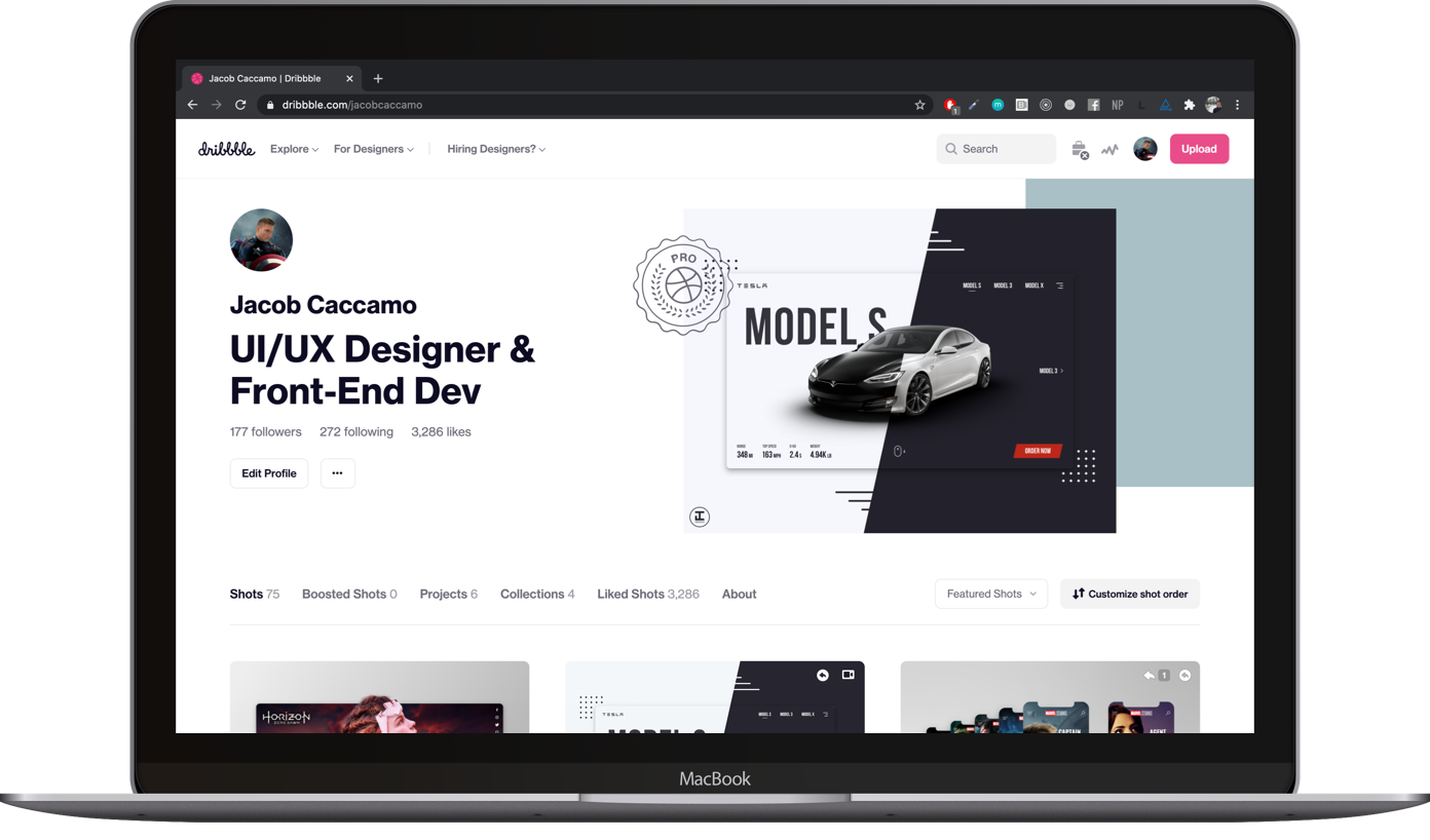 Jacob Caccamo's Dribbble