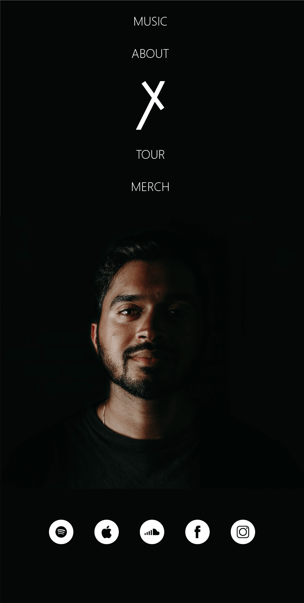 MJx Home Page on Mobile